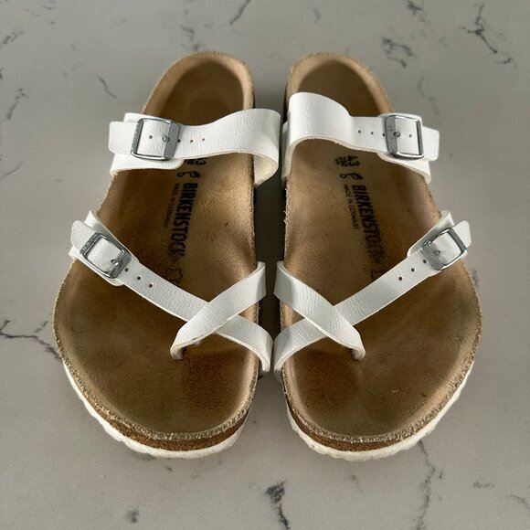 Birkenstock Mayari - Men's 10-10.5 | 43 Eur - Leather - White Colorway! - Picture 2 of 5